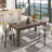 106.3 Inch Large Extendable Dining Table