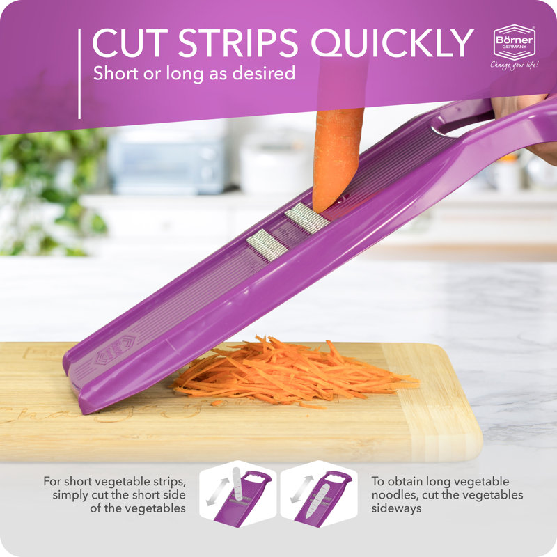 Borner Roko Powerline Julienne avec support de sécurité alimentaire, mauve, Mauve