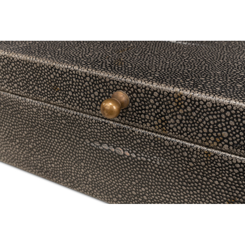 Gatsburg Handmade Decorative Box, Gray