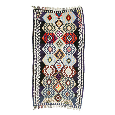 4x7 Multicolor Turkish Tribal Rug