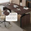 Bureau debout en bois manufacturé Deep Coffee-2020449474