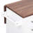 47.2-Inch Kitchen Cart With Drop Leaf, 9 Universal Wheels, And Removable Side - Adjustable Shelf, Pot Organizer, Towel Rack Island, 47.2 Inches Wide, 2 Drawers, 3 Organizer White, Concealed Trash-1730268505