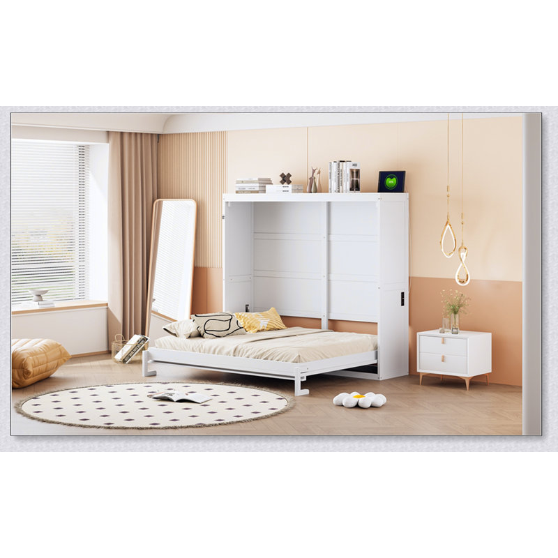 Murphy Bed Wall Bed, White
