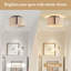 Plafonnier encastré 3 lumières 15 po Alek-1263834305