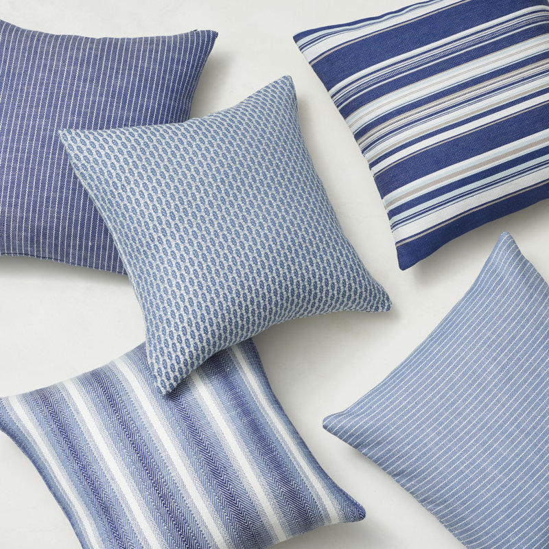 Colada Stripe Indoor/Outdoor Fabric, Blue