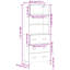 Otteridge 180cm H x 69.5cm W Standard Bookcase