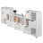 Julian 3-pc Storage Cabinet Set, White