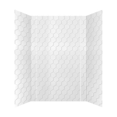Hex Tile - Mirroflex - Tub and Shower Wall Panel