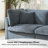 Oversized Down-Filled Modular Sofa With Ottomans-427721371-427721364