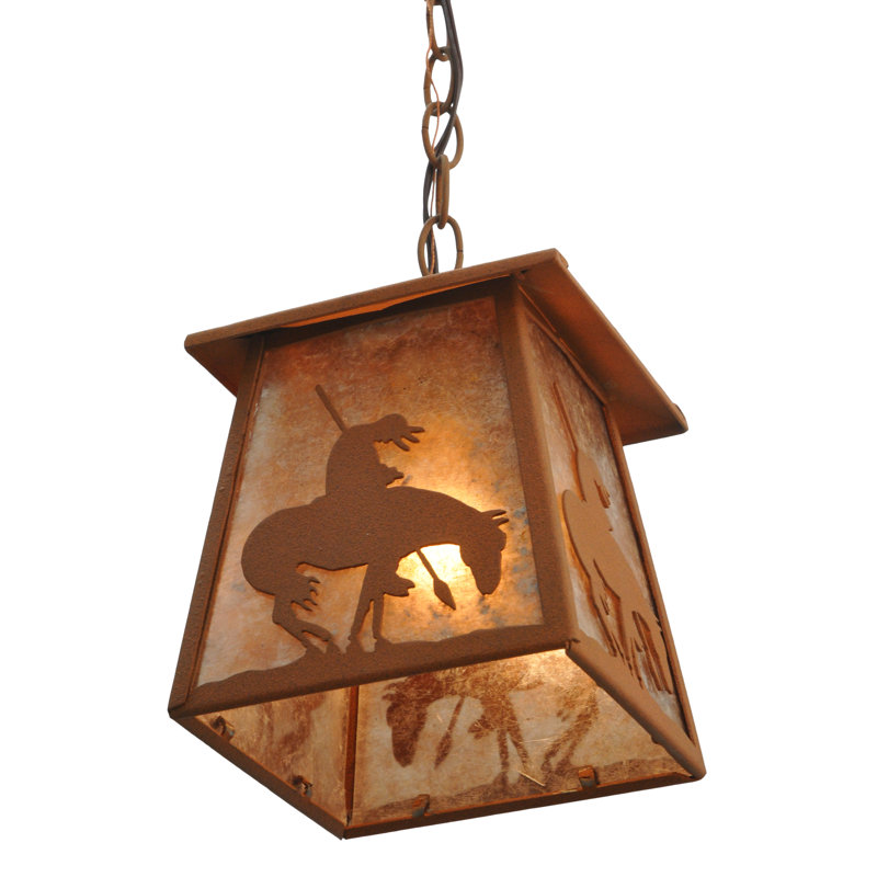 Rustic Lodge 1 - Light Pendant, Rust