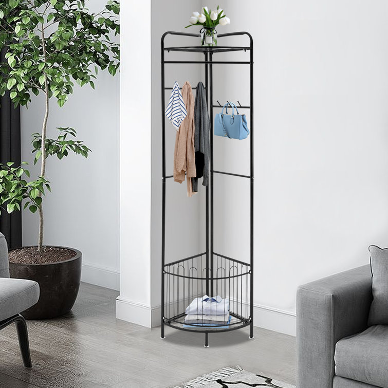 Metal Clothes Rack Stand - BLACK