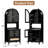 75" Tall Arched Kitchen Pantry Cabinet-1423843304