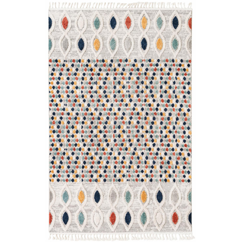 Enciso Geometric Asheville Area Rug, Rectangle 6' x 9'