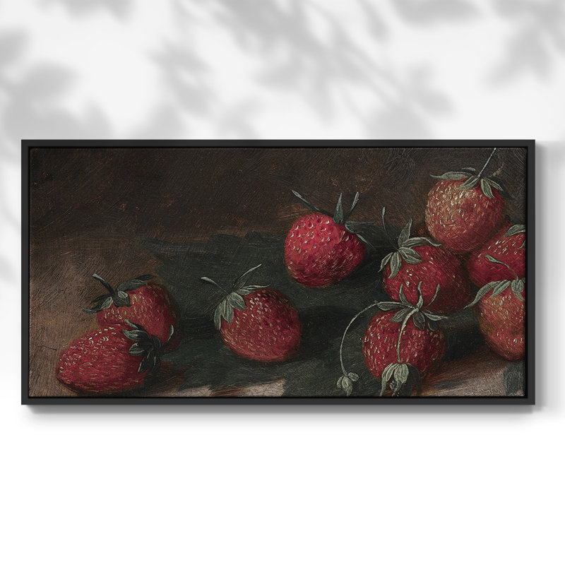 Botanical Series-CDXCIV - Toile tendue avec châssis encadré - Prêt à être accroché, H 17 po x l 33 po
