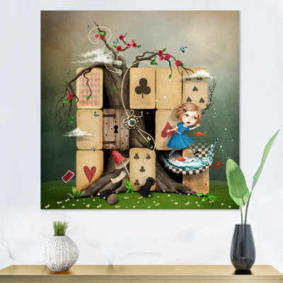 " Alice In Wonderland Cardhouse "
