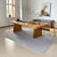 Modern Burlywood Rectangular Solid Wood Dining Tables-145271625