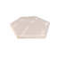 Carreau de marbre hexagonal naturel poli pour mur et plancher, 1 boîte de 12 pièces