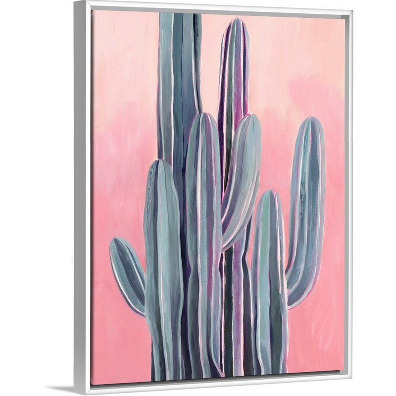 Désert du désert II - reproduction d'art sur toile, Cadre flottant blanc, H 25,7 po x l 19,7 po x P 1,75 po
