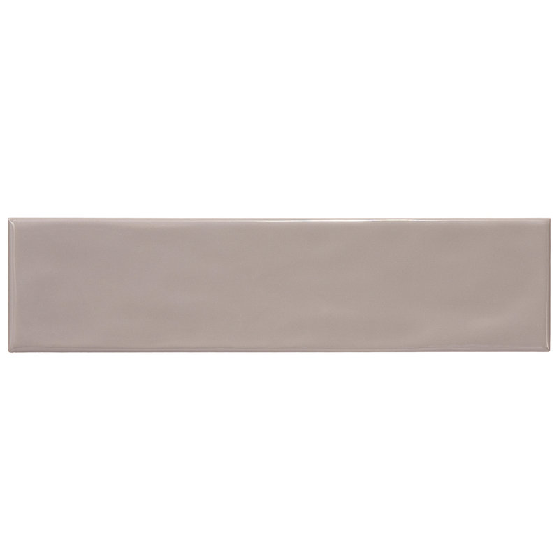 Carrelage mural plat en céramique 3 "x 12", Argent
