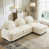 Beige White+3Seat+1Ottoman