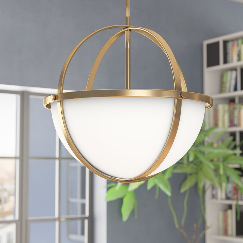 Alturas 3-Light Dimmable Globe Chandelier, Satin Bronze