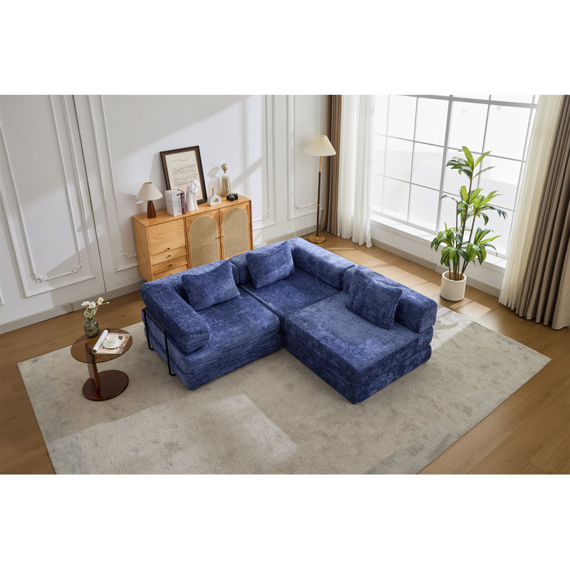 Compression Sofa, Dark Blue
