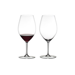 Riedel Vinum Oversize Cabernet Wine Glasses, pair, engraved