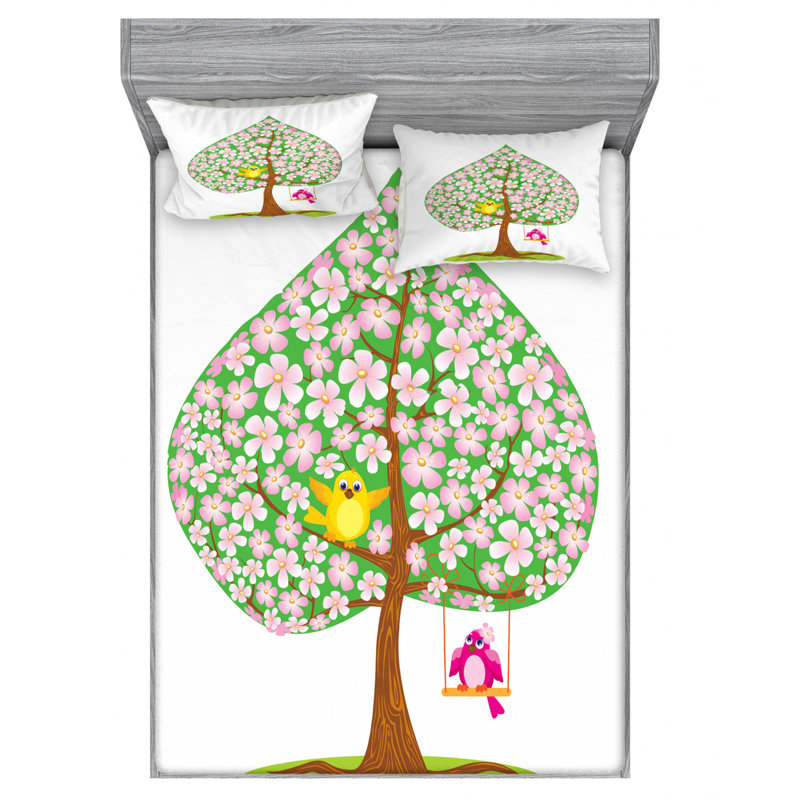 Microfiber Sheet Set, Queen Sheet Set with Fitted Sheet