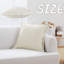 Ensemble de coussins décoratifs texturés à nervures avec insertions, beige, 18 po x 18 po-138343716-138343715