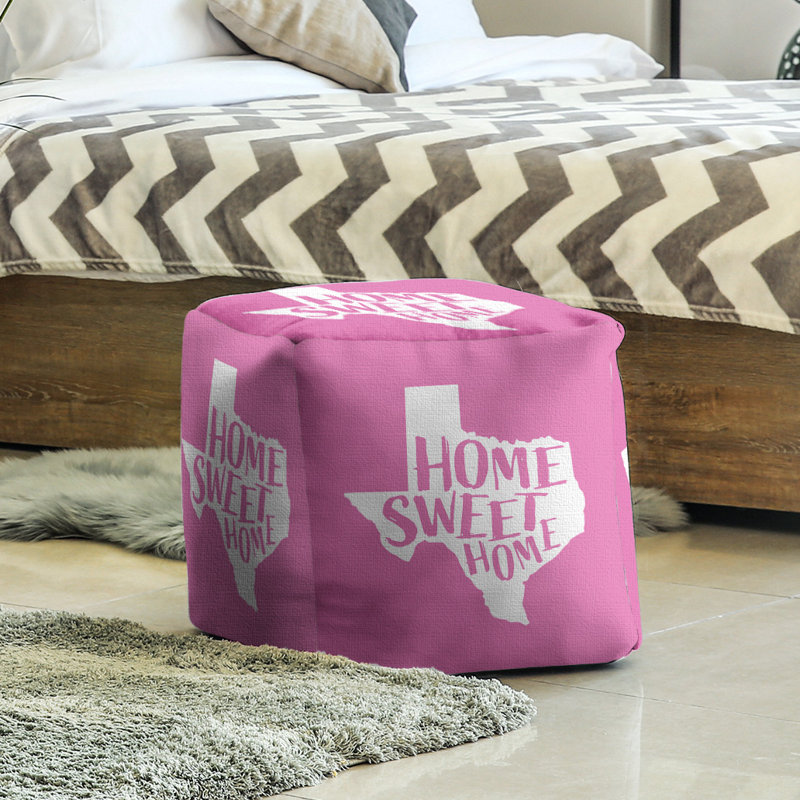 Repose-pieds à cubes the home texas, Rose