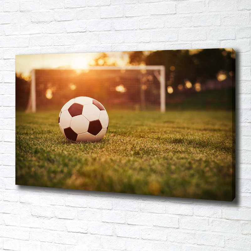 Ball On Turf - Wrapped Canvas Print