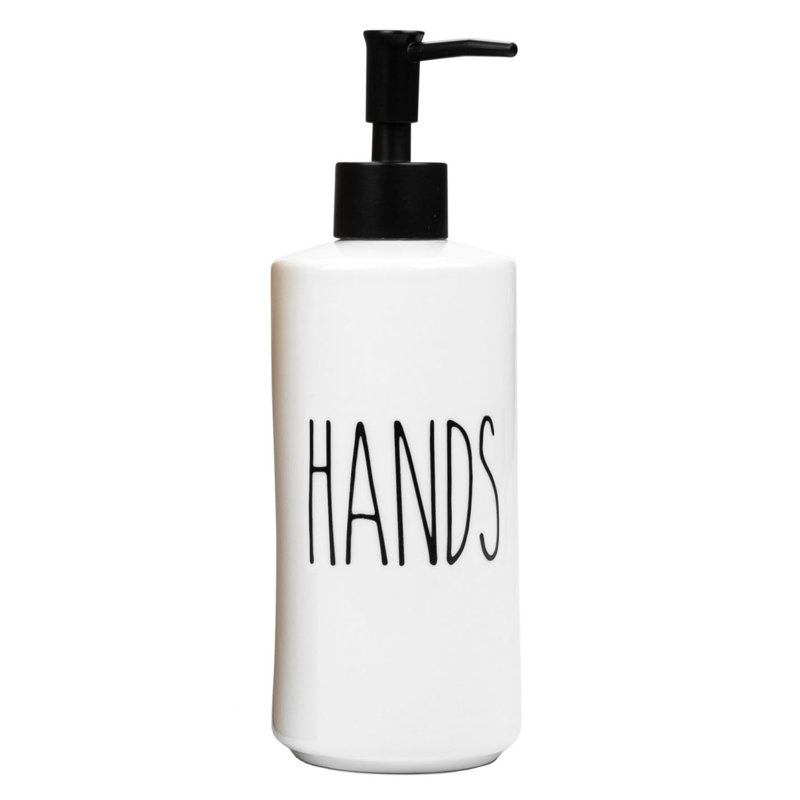 Distributeur de savon à mains en porcelaine - Pompe rechargeable 16 oz