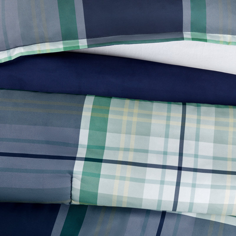 Serta Serta Simply Clean Alex Buffalo Checkered Antimicrobial Comforter Set