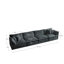 Canapé modulaire Free Free, canapé modulaire 4 places, tissu chenille confortable, canapé modulaire Chenille-631948148