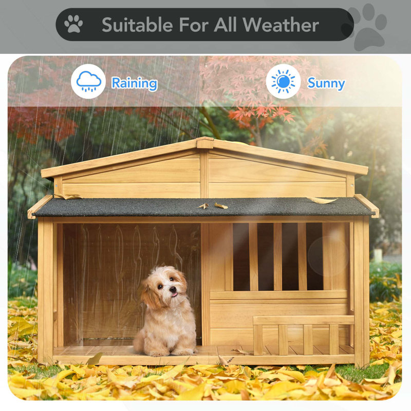 Niche pour chien en bois massif 47,2 po Go