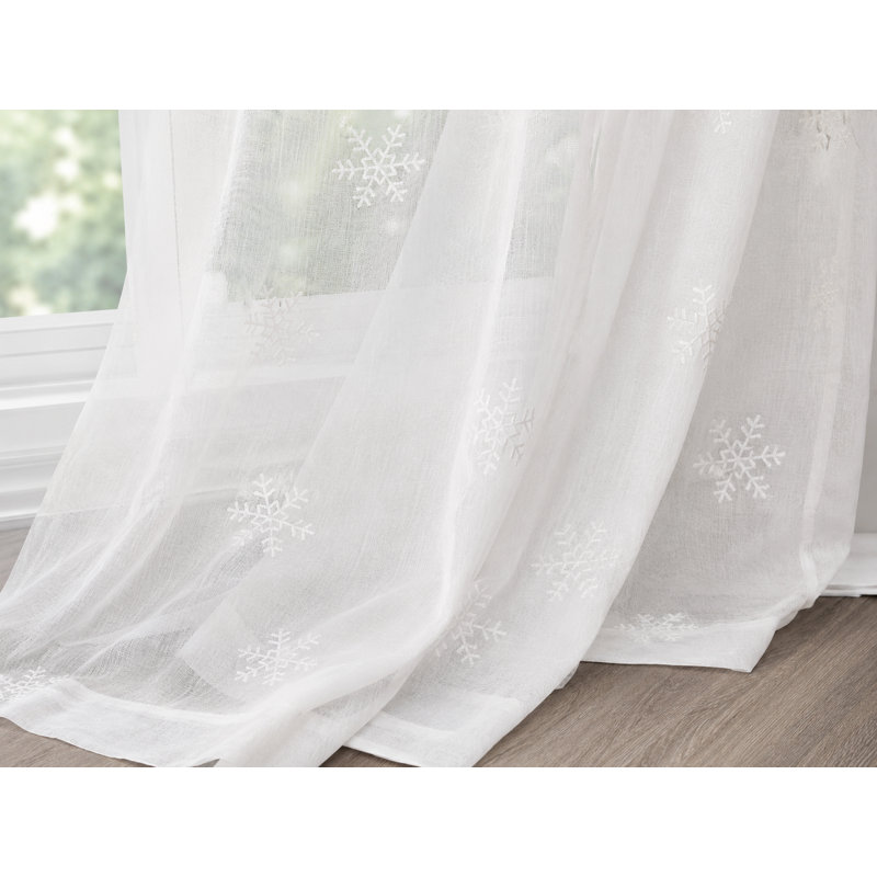 Borchers Sheer Curtain Single Panel, 54" W x 84" L