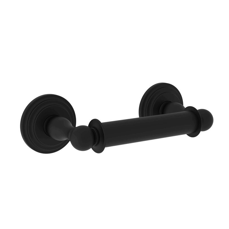 Double Post Toilet Tissue Holder, Flat Black