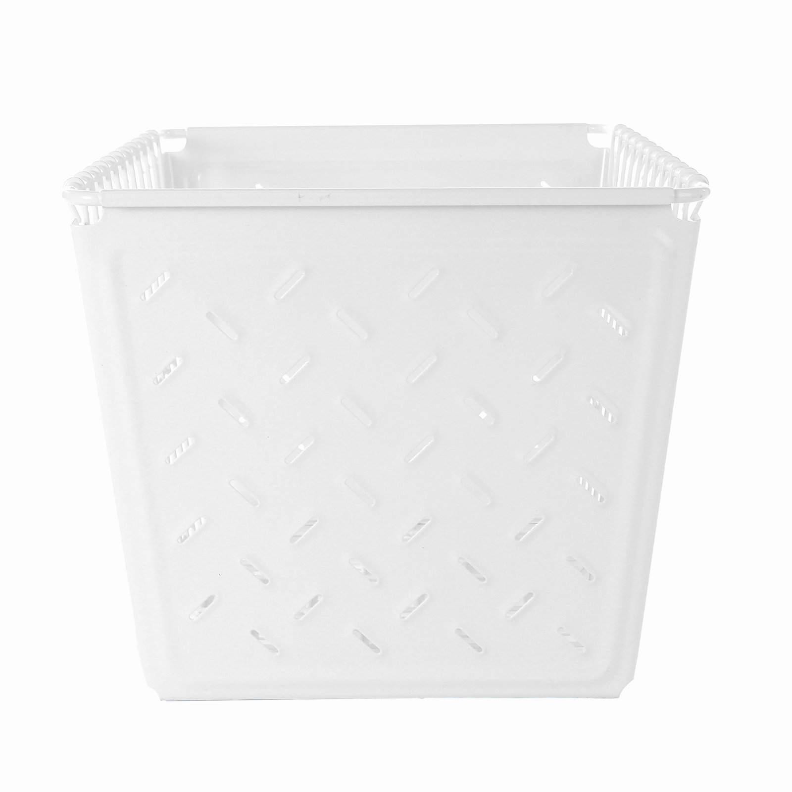 Juliana Metal Decorative Basket 1, White