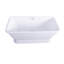 Baignoire de trempage autoportante 66 po x 31 po Aqua Eden