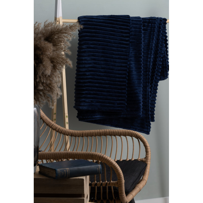 Liscomb Throw Blanket, Navy
