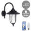 Fulgham Black 23cm H Outdoor Barn Light