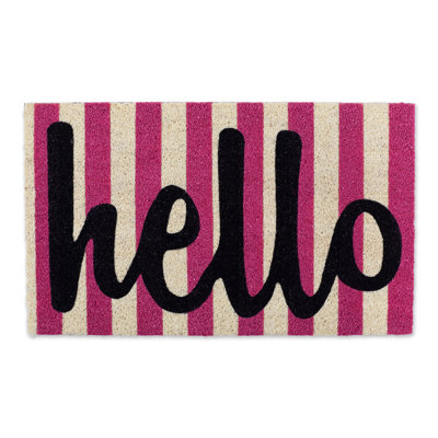 Elysburg Non-Slip Striped No Holiday Doormat
