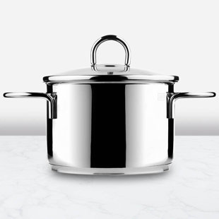 Marmite de cuisine en acier inoxydable avec couvercle clapier surmeuble