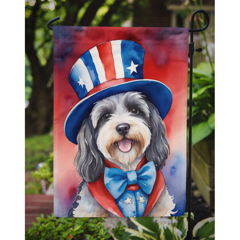 Drapeau patriotique du jardin américain, Black Tibetan Terrier
