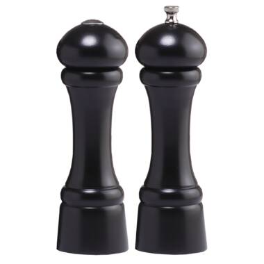 4 Capstan Acrylic Pepper Mill & Shaker Set with Rack - Chef