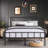 Latanja Metal Platform Bed Frame with Headboard-125557075