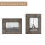 Ensemble de cadres photo en bois brun mat 4 "x 6" Jalyah