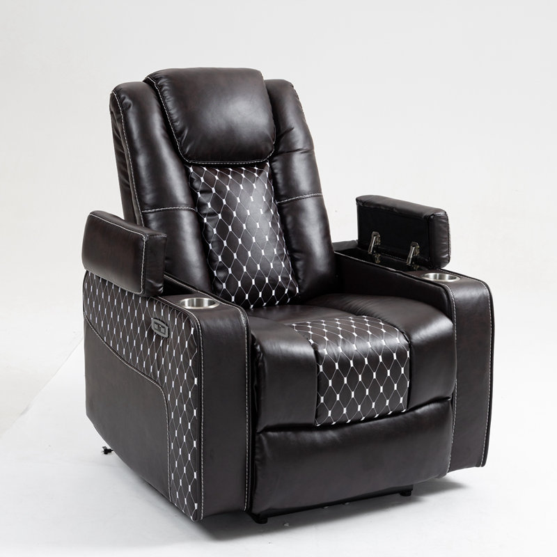 Fauteuil inclinable Lift avec massage et chauffage, Brun