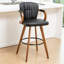 Tabourets de bar pivotants modernes en cuir 30 po-452270191-457180437