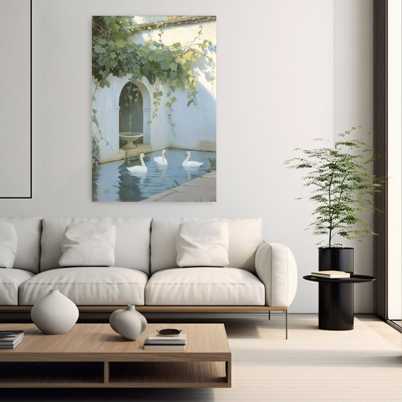 Art mural contemporain italien Pergola, H 60 po x l 40 po